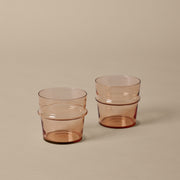 Ferm Living Skleničky Boya Low, Blush, sada 2 kusů - DESIGNSPOT