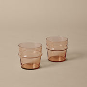 Ferm Living Skleničky Boya Low, Blush, sada 2 kusů - DESIGNSPOT