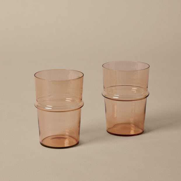 Ferm Living Skleničky Boya Tall, Blush, sada 2 kusů - DESIGNSPOT