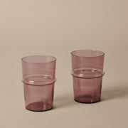 Ferm Living Skleničky Boya Tall, Mauve, sada 2 kusů - DESIGNSPOT