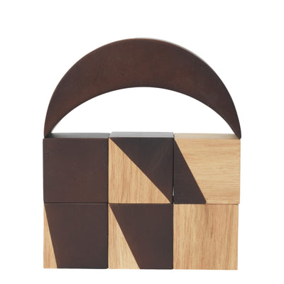 Ferm Living Dřevěná stavebnice Phase, Natural / Dark Stained - DESIGNSPOT
