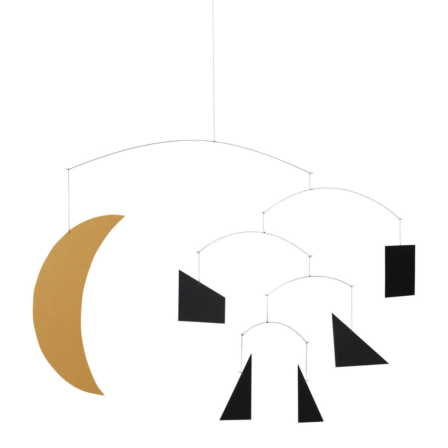 Závěsná dekorace Phase, Black / Gold