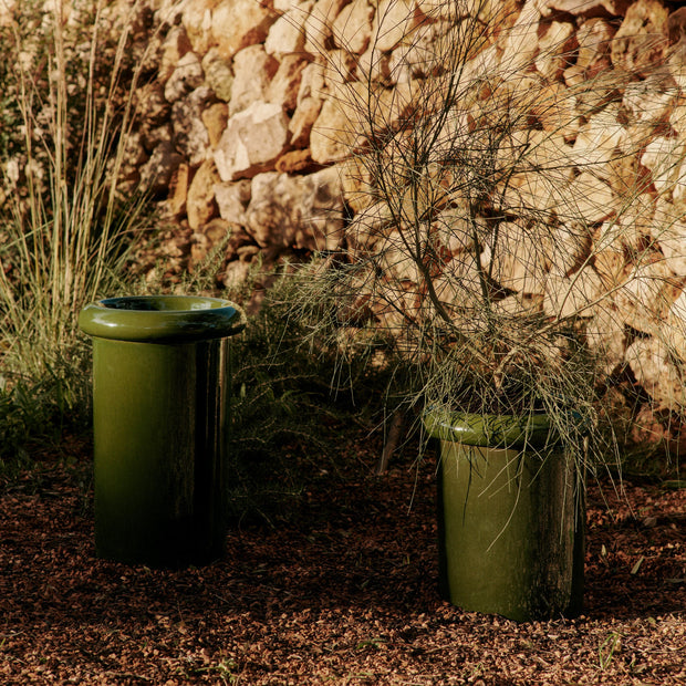 Ferm Living Květináč Rollo, Small, Moss Green - DESIGNSPOT