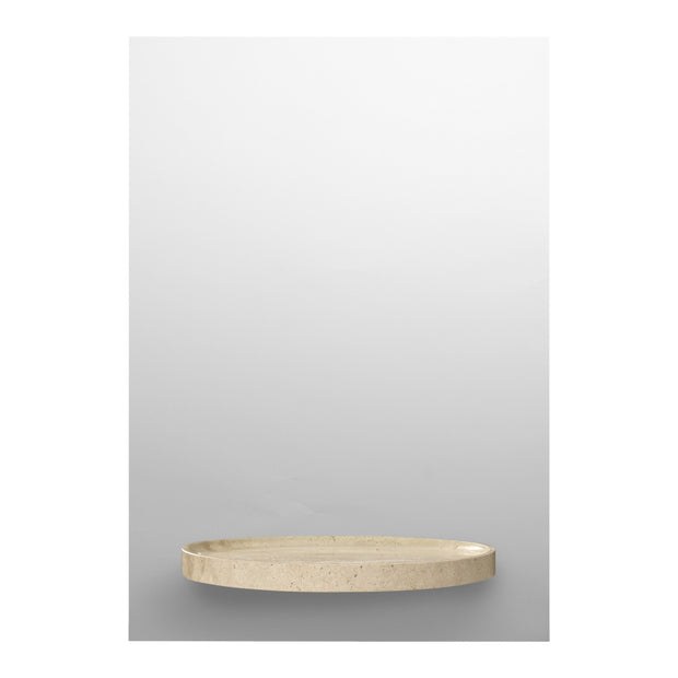 Ferm Living Zrcadlo Symmetry, Travertine - DESIGNSPOT