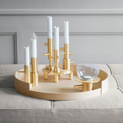Fritz Hansen Svícen Candleholder, Large, Brass - DESIGNSPOT