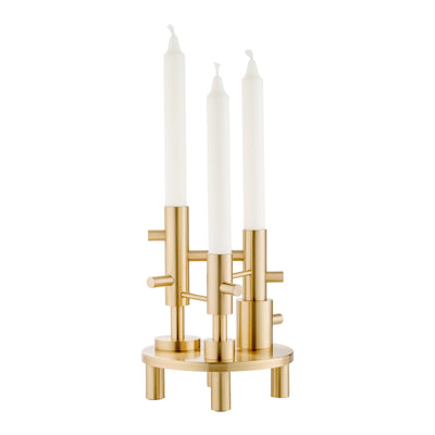 Fritz Hansen Svícen Candleholder, Large, Brass - DESIGNSPOT