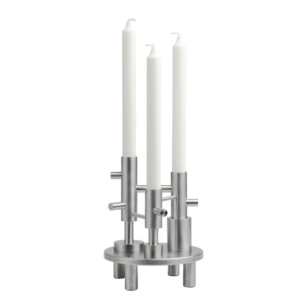 Fritz Hansen Svícen Candleholder, Large, Steel - DESIGNSPOT