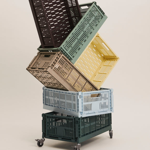 HAY Úložný box Colour Crate, Small, Warm Grey - DESIGNSPOT