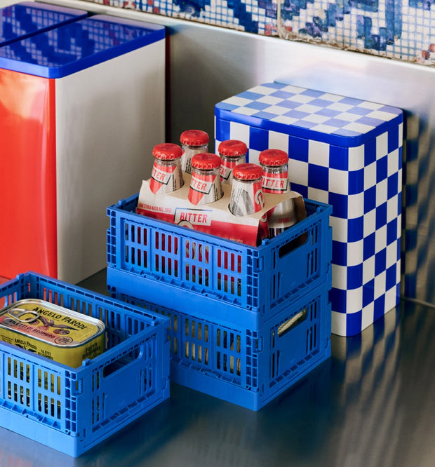 HAY Úložné boxy Colour Crate, Mini, 2 kusy, Bordeaux - DESIGNSPOT