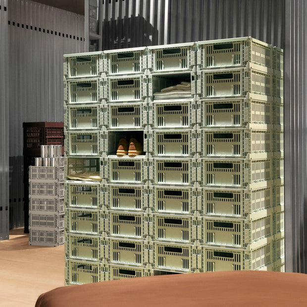 HAY Úložné boxy Colour Crate, Mini, 2 kusy, Bordeaux - DESIGNSPOT