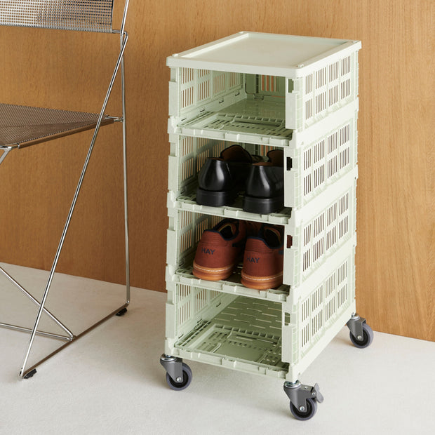 HAY Úložné boxy Colour Crate, Mini, 2 kusy, Bordeaux - DESIGNSPOT
