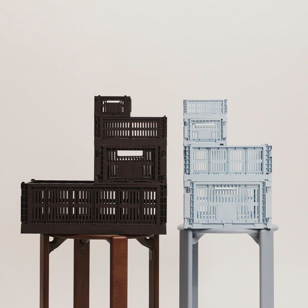 HAY Úložné boxy Colour Crate, Mini, 2 kusy, Bordeaux - DESIGNSPOT