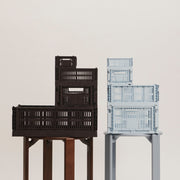 HAY Úložný box Colour Crate, Mini Oblong, Bordeaux - DESIGNSPOT