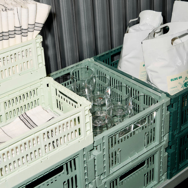 HAY Úložný box Colour Crate, X-Large, Sage Green - DESIGNSPOT