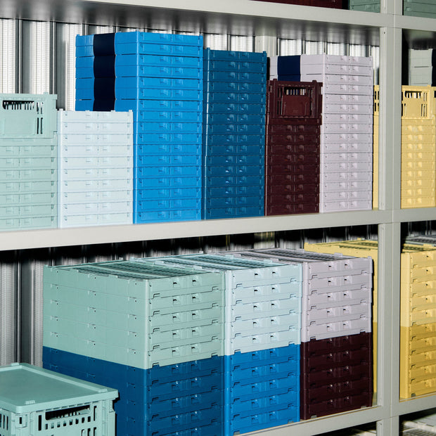 HAY Úložný box Colour Crate, Small, Warm Grey - DESIGNSPOT