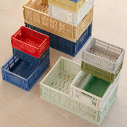 HAY Úložné boxy Colour Crate XS, 2 kusy, Dark Mint - DESIGNSPOT