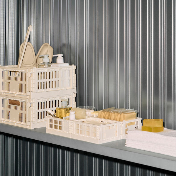 HAY Úložný box Colour Crate, Medium, Light Yellow - DESIGNSPOT
