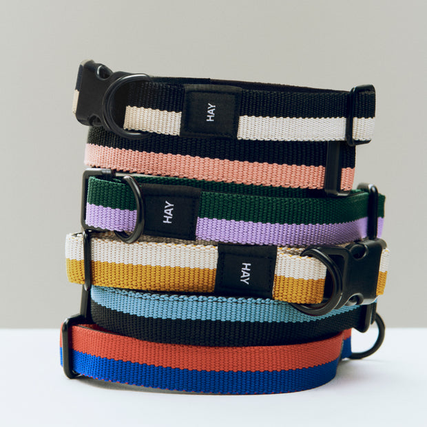 HAY Obojek Flat, Blue / Black - DESIGNSPOT