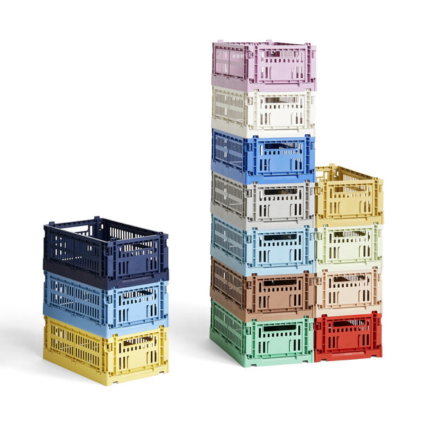 HAY Úložný box Colour Crate, Small, Powder - DESIGNSPOT
