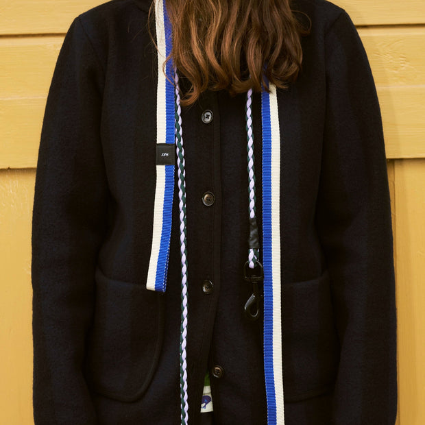 HAY Vodítko Flat, Blue / Black - DESIGNSPOT