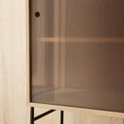 Northern Skříňka Hifive Glass Cabinet, Light Oak - DESIGNSPOT