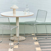 Hay Venkovní stůl Ceramic Ø90, Warm White - DESIGNSPOT