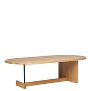 Fogia Konferenční stolek Koku Oval Low, Oiled Oak - DESIGNSPOT