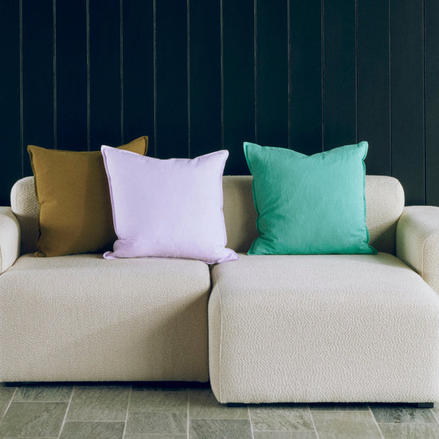 HAY Polštář Linen, 60, Blue Black - DESIGNSPOT