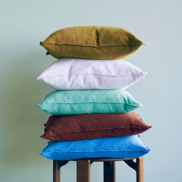 HAY Polštář Linen, 60, Blue Black - DESIGNSPOT