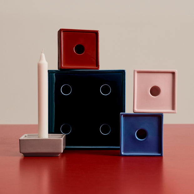 HAY Svícen Mattone, Small, Blue - DESIGNSPOT