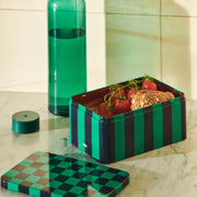 HAY Plechová dóza Tin, Small, Green / Dark Blue - DESIGNSPOT