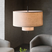 New Works Stolní lampa Margin, Black / Beige - DESIGNSPOT