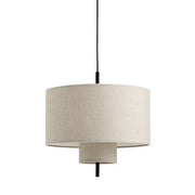 New Works Závěsná lampa Margin Ø50, Black / Beige - DESIGNSPOT