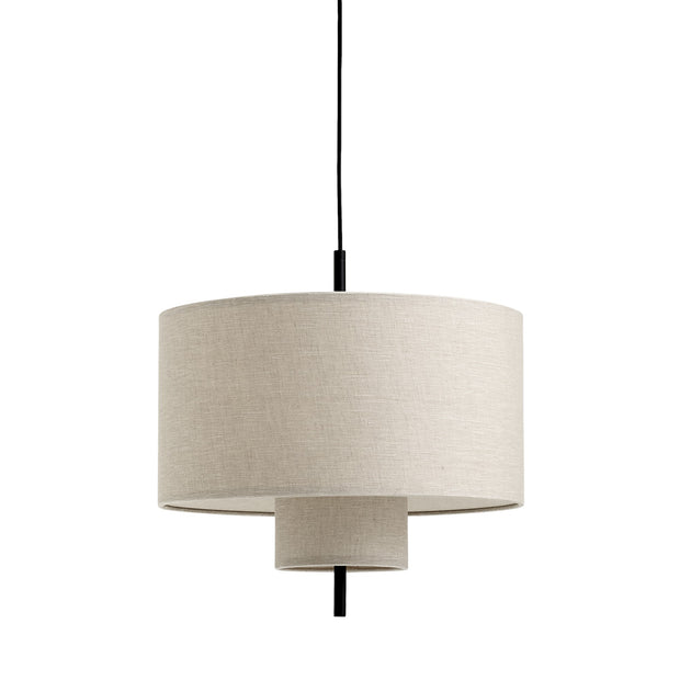 New Works Závěsná lampa Margin Ø50, Black / Beige - DESIGNSPOT