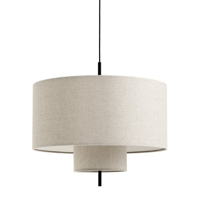 New Works Závěsná lampa Margin Ø70, Black / Beige - DESIGNSPOT