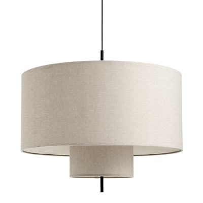 New Works Závěsná lampa Margin Ø90, Black / Beige - DESIGNSPOT