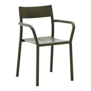 New Works Jídelní židle s područkami May, Dark Green - DESIGNSPOT