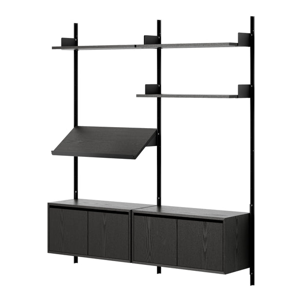 New Works Policová sestava Living Cabinets Low w. Doors - DESIGNSPOT