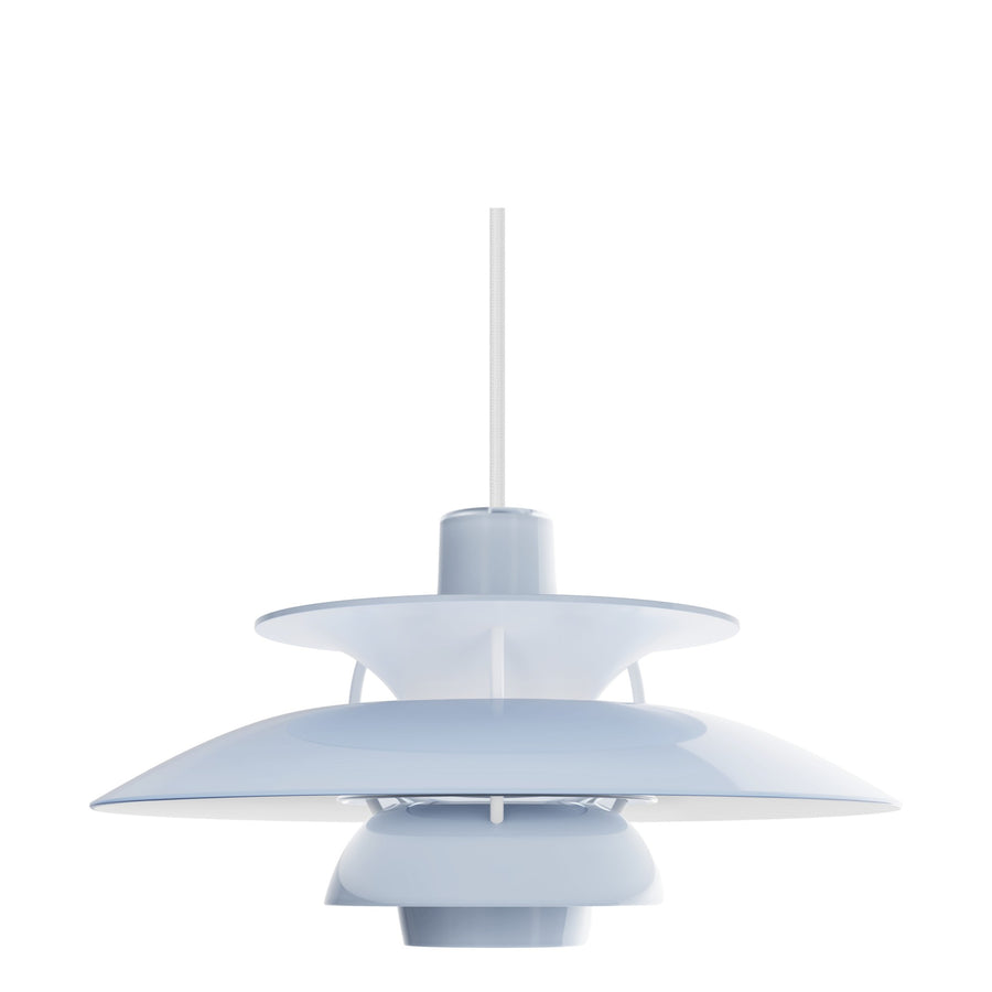 Závěsná lampa PH 5, Opal pale blue