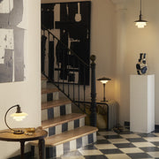 Louis Poulsen Závěsné svítidlo PH 3/3, Aged Brass / Opal - DESIGNSPOT