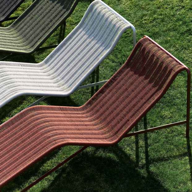 HAY Zahradní křeslo Palissade Cord Lounge Low, Iron Red - DESIGNSPOT