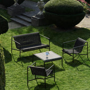 HAY Zahradní křeslo Palissade Cord Lounge Low, Iron Red - DESIGNSPOT