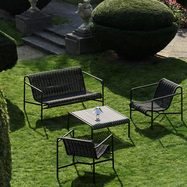 HAY Zahradní křeslo Palissade Cord Lounge Low, Iron Red - DESIGNSPOT