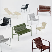 HAY Zahradní křeslo Palissade Cord Lounge Low, Iron Red - DESIGNSPOT
