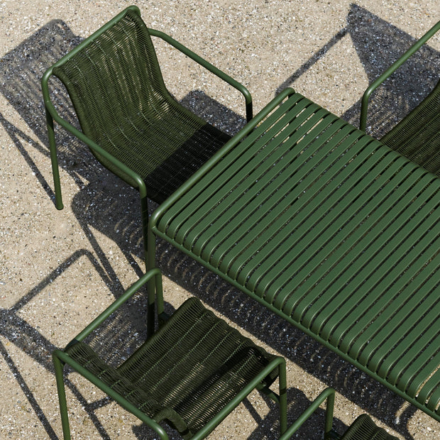 HAY Zahradní křeslo Palissade Cord Lounge Low, Iron Red - DESIGNSPOT