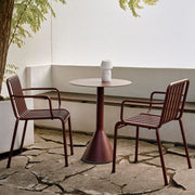 Hay Zahradní stůl Palissade Cone 65x65, Iron Red - DESIGNSPOT