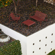 Hay Zahradní stůl Palissade Low Table, Iron Red - DESIGNSPOT