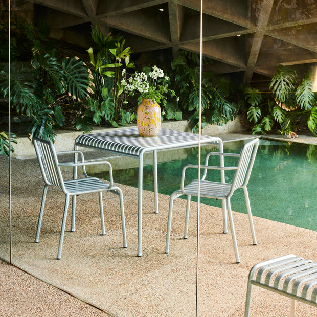 Hay Zahradní stůl Palissade Table 82x90, Hot Galvanised - DESIGNSPOT