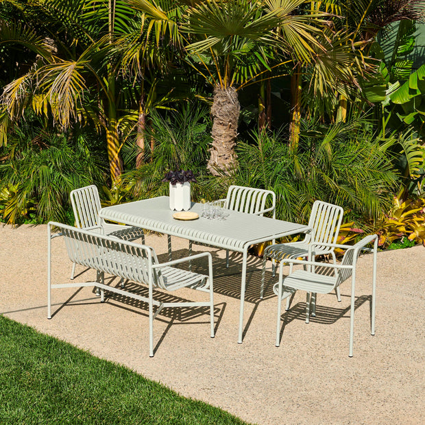 Hay Zahradní židle Palissade Dining Armchair, Sky Grey - DESIGNSPOT