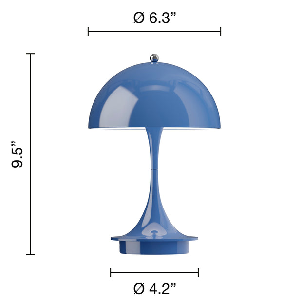 Louis Poulsen Přenosná lampa Panthella 160, Opaque indigo blue - DESIGNSPOT